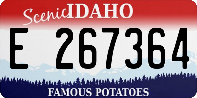 ID license plate E267364