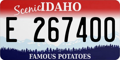ID license plate E267400