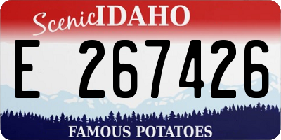 ID license plate E267426