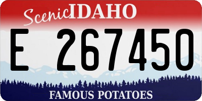 ID license plate E267450