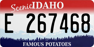 ID license plate E267468