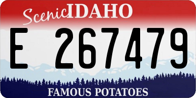 ID license plate E267479