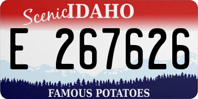 ID license plate E267626