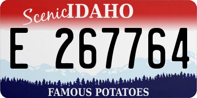 ID license plate E267764