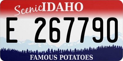 ID license plate E267790