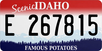 ID license plate E267815