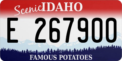ID license plate E267900