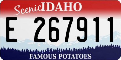 ID license plate E267911