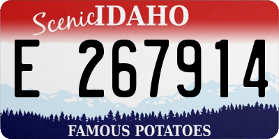 ID license plate E267914