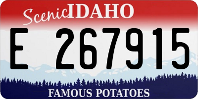 ID license plate E267915