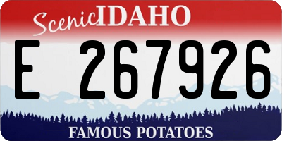 ID license plate E267926