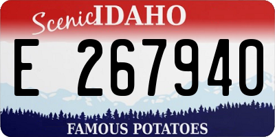 ID license plate E267940