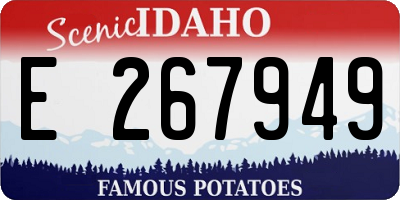 ID license plate E267949
