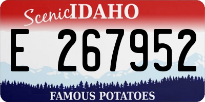 ID license plate E267952