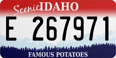ID license plate E267971