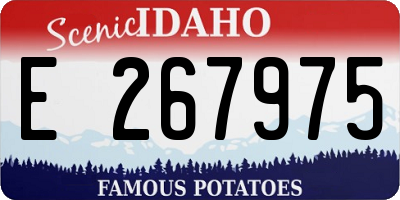 ID license plate E267975