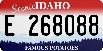 ID license plate E268088