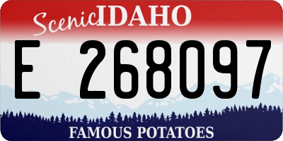 ID license plate E268097
