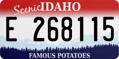 ID license plate E268115