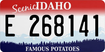 ID license plate E268141