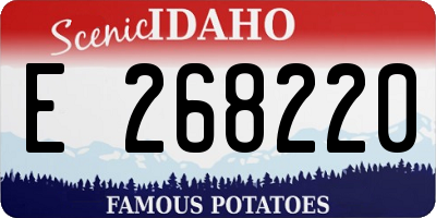 ID license plate E268220