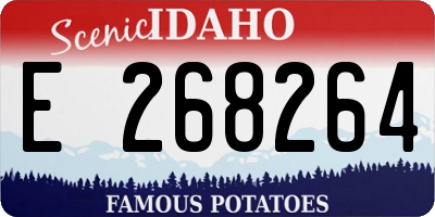 ID license plate E268264
