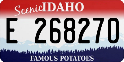ID license plate E268270