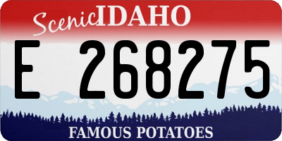 ID license plate E268275