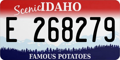 ID license plate E268279