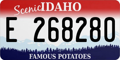 ID license plate E268280