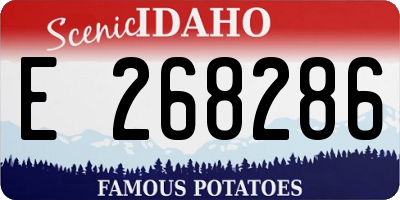 ID license plate E268286