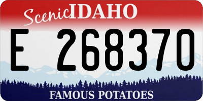 ID license plate E268370
