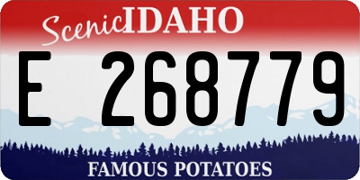 ID license plate E268779