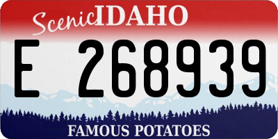 ID license plate E268939