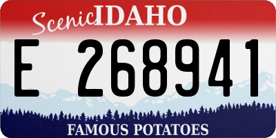 ID license plate E268941
