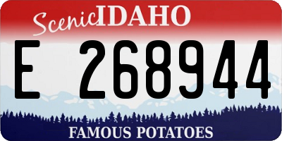 ID license plate E268944
