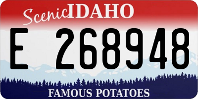 ID license plate E268948