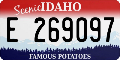 ID license plate E269097