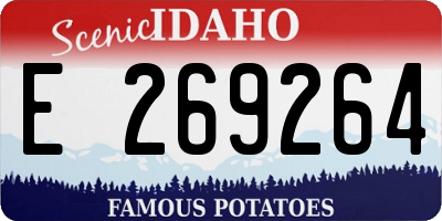 ID license plate E269264
