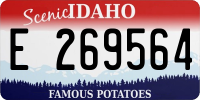 ID license plate E269564