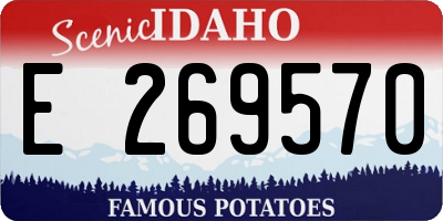 ID license plate E269570
