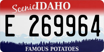 ID license plate E269964