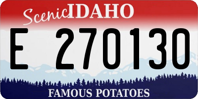 ID license plate E270130