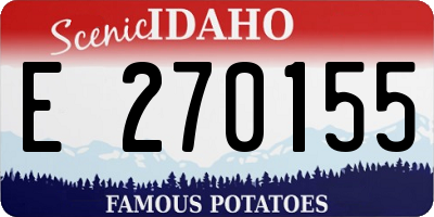 ID license plate E270155
