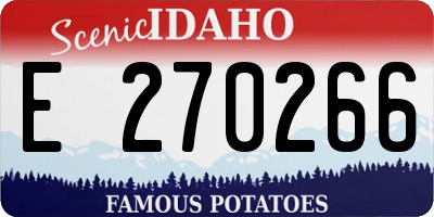 ID license plate E270266