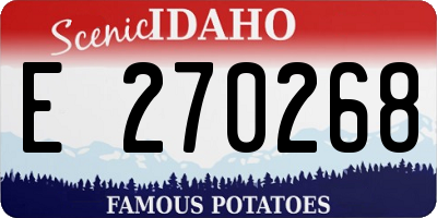 ID license plate E270268