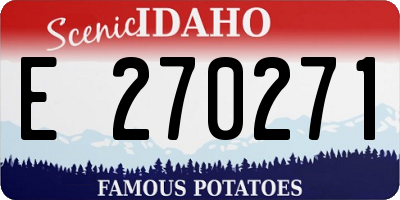 ID license plate E270271