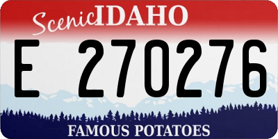 ID license plate E270276
