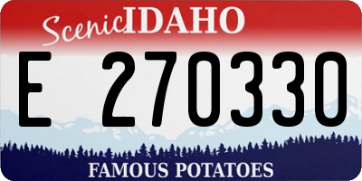 ID license plate E270330