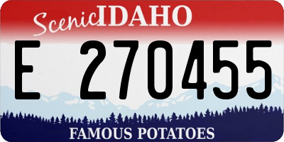 ID license plate E270455
